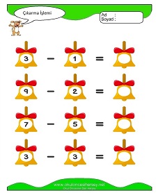 Çıkarma İşlemi Çalışma Sayfaları